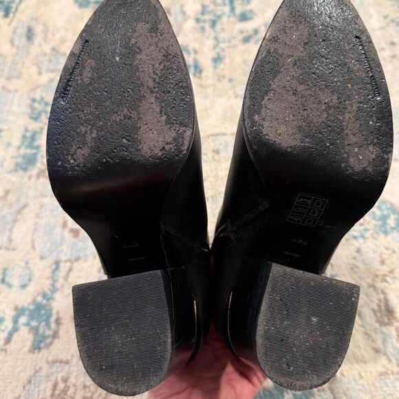 Alexander Wang Gabi Leather Cutout Heel Booties Size 8.5 - Picture 7 of 10